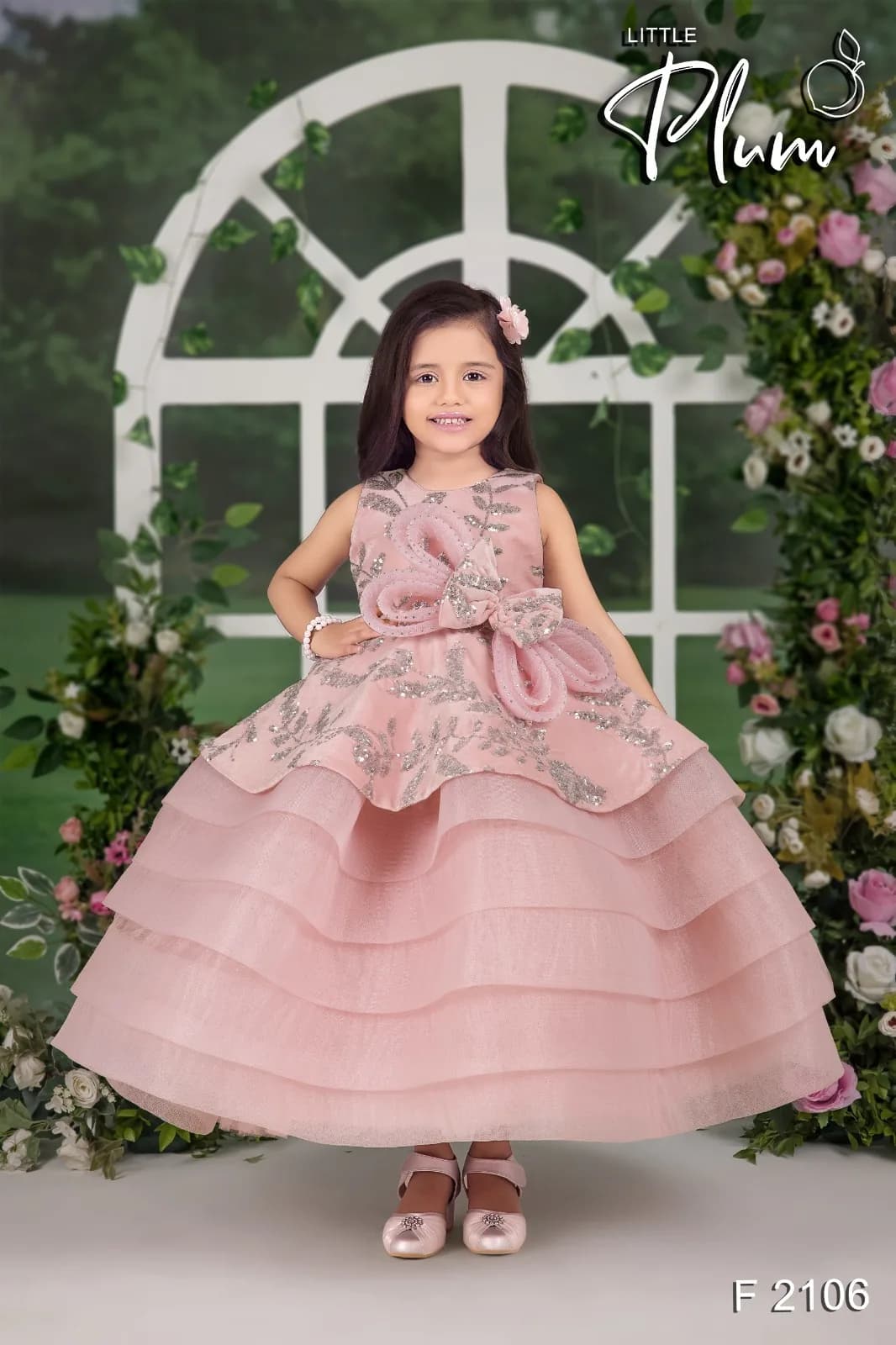 Blush Tiered Gown