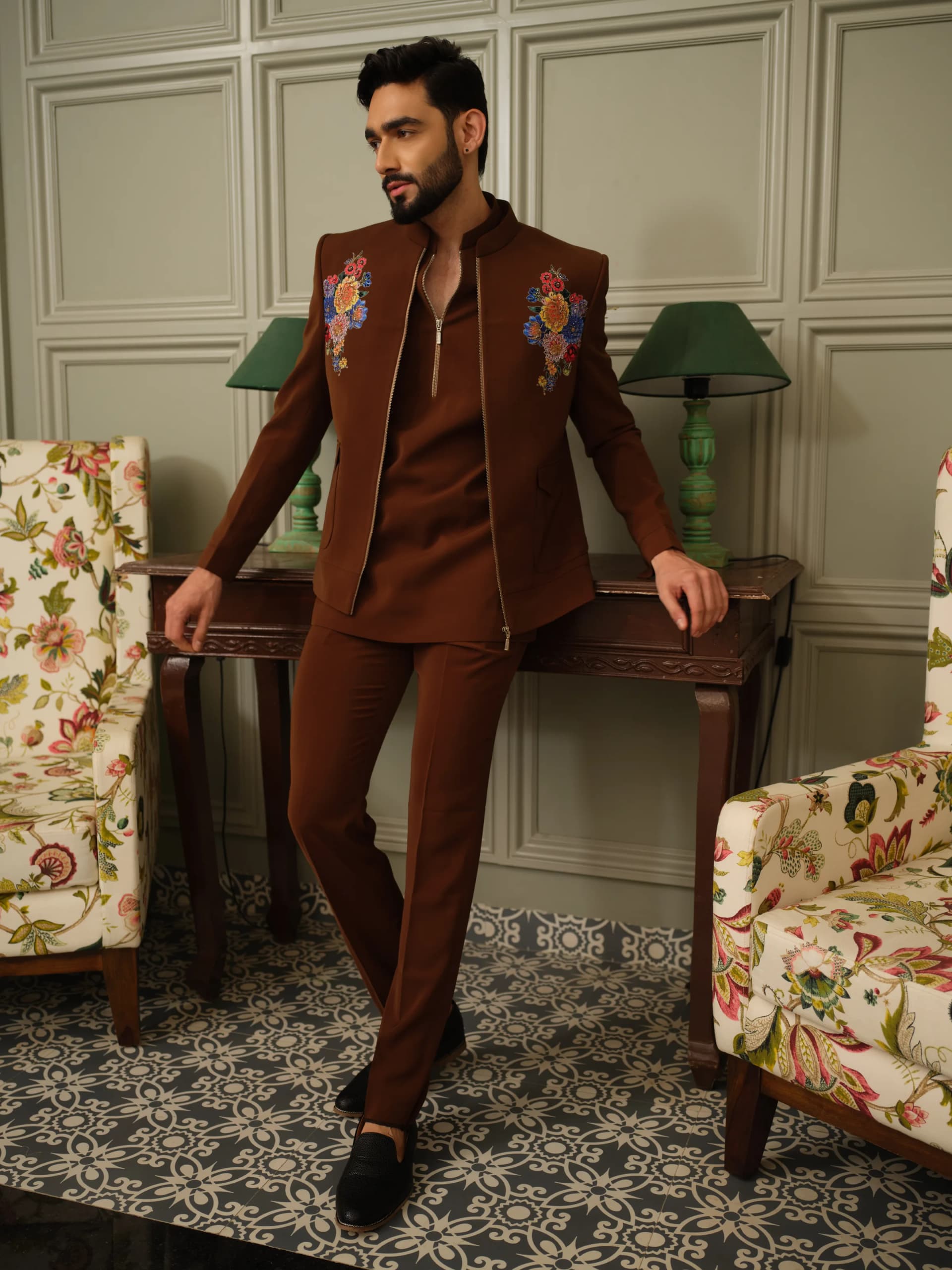 Classic Black Sherwani