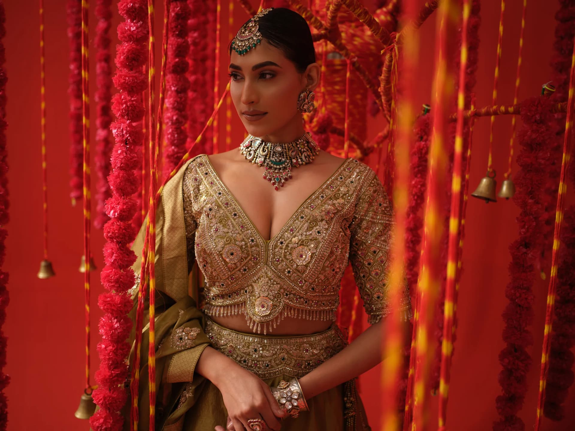 Royal golden lehenga